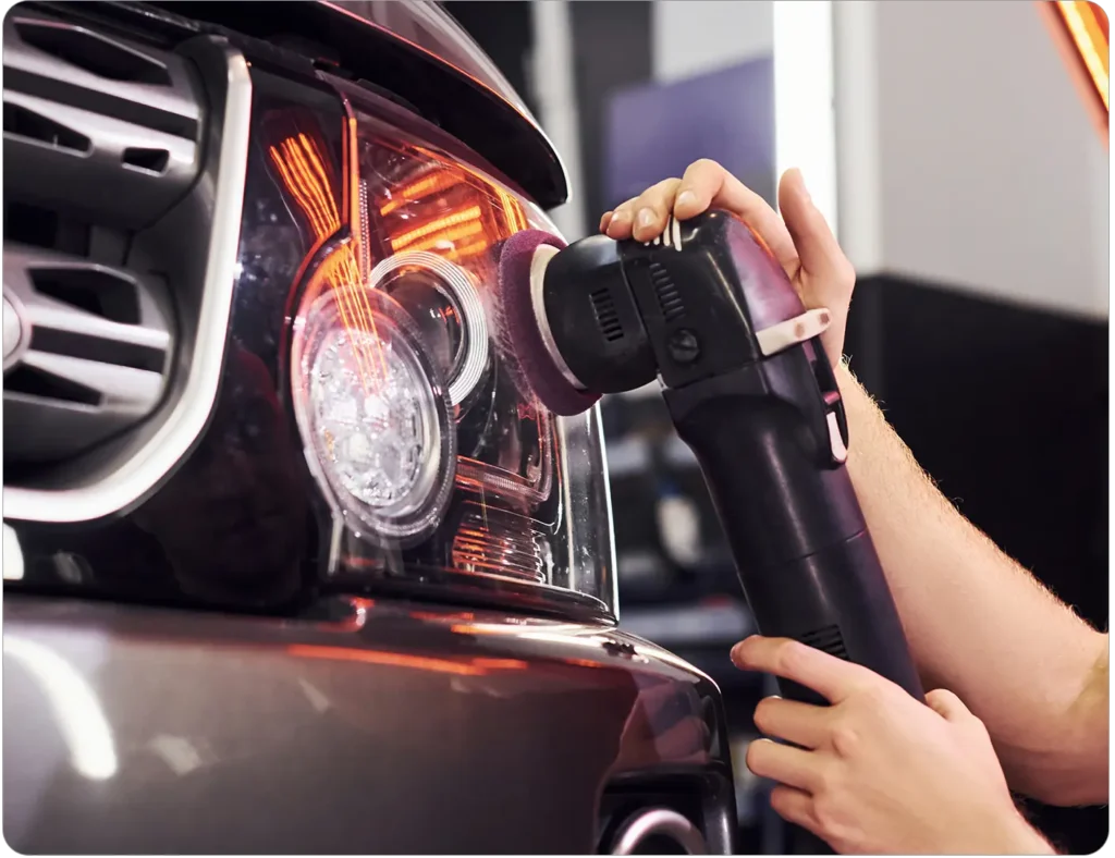Hightech für Ihre Scheinwerfer Schleifen, Polieren, Versiegeln